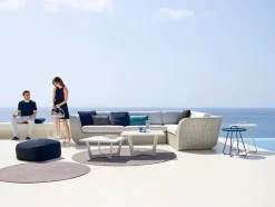 Savannah 2 pers Venstre Modulsofa, hvid/grå fra<Cane-line New