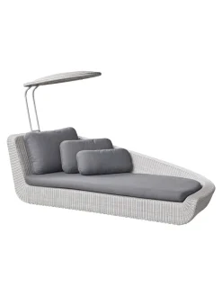 Savannah Daybed, venstre i hvid/grå fra<Cane-line Outlet