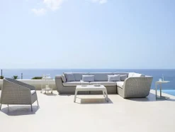 Savannah 2-pers. Højre Modulsofa, hvid/grå fra<Cane-line Discount