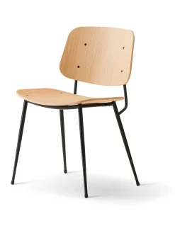 Søborg Stol, stålstel af Børge Mogensen<Fredericia Furniture Outlet