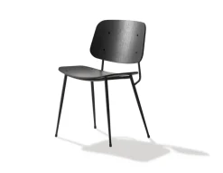Søborg Stol, stålstel af Børge Mogensen<Fredericia Furniture Outlet