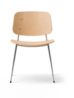 Søborg Stol, stålstel af Børge Mogensen<Fredericia Furniture Outlet