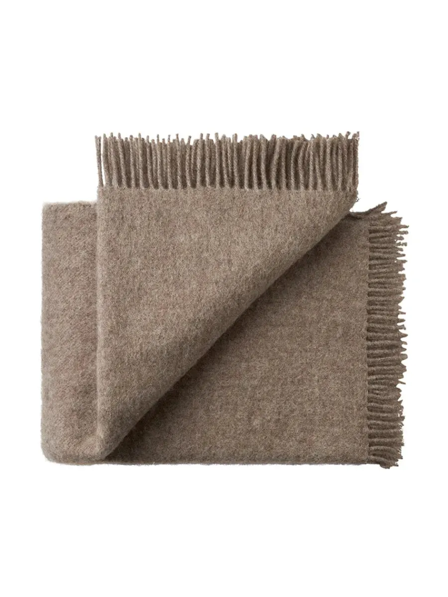 Season Plaid, dark nordic grey fra<Silkeborg Uldspinderi Clearance