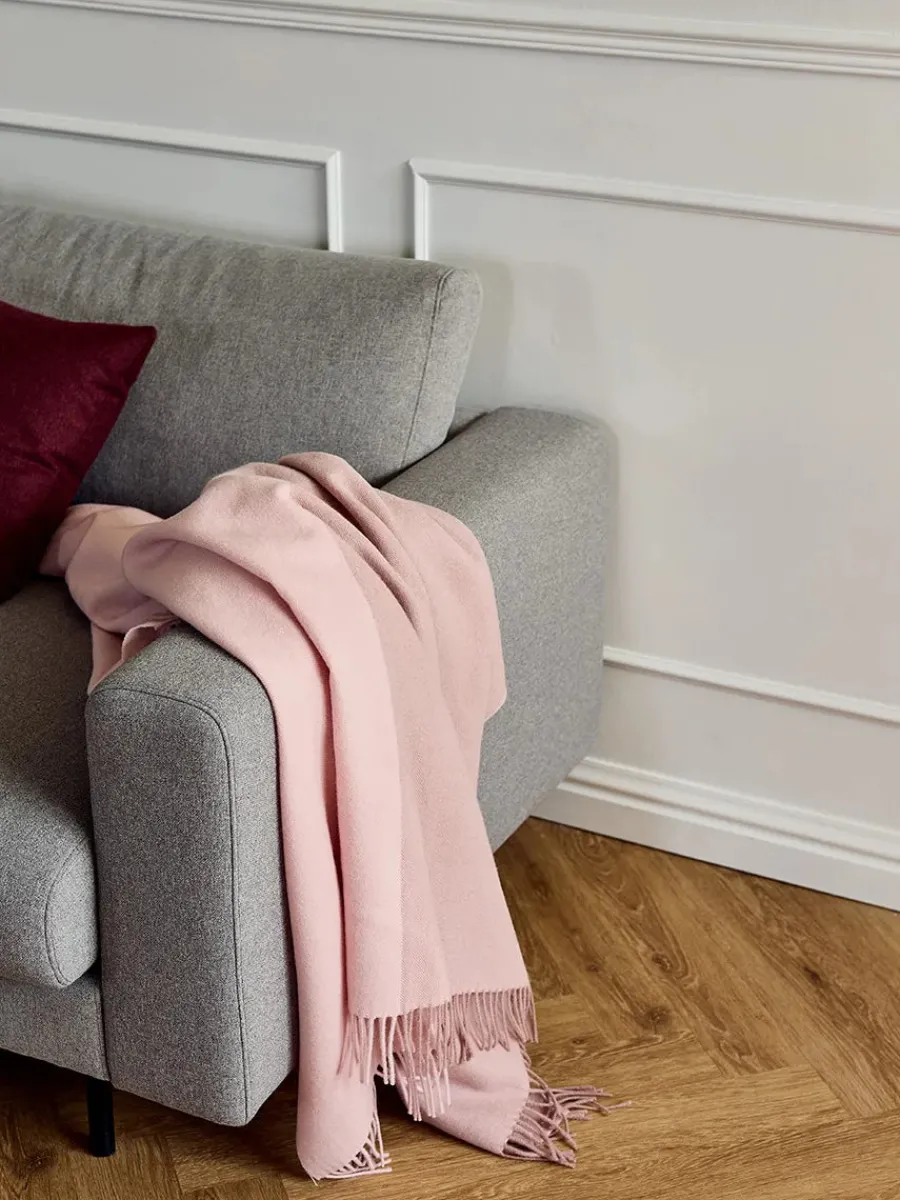 Secret Plaid, clay/lilac fra<Silkeborg Uldspinderi Sale