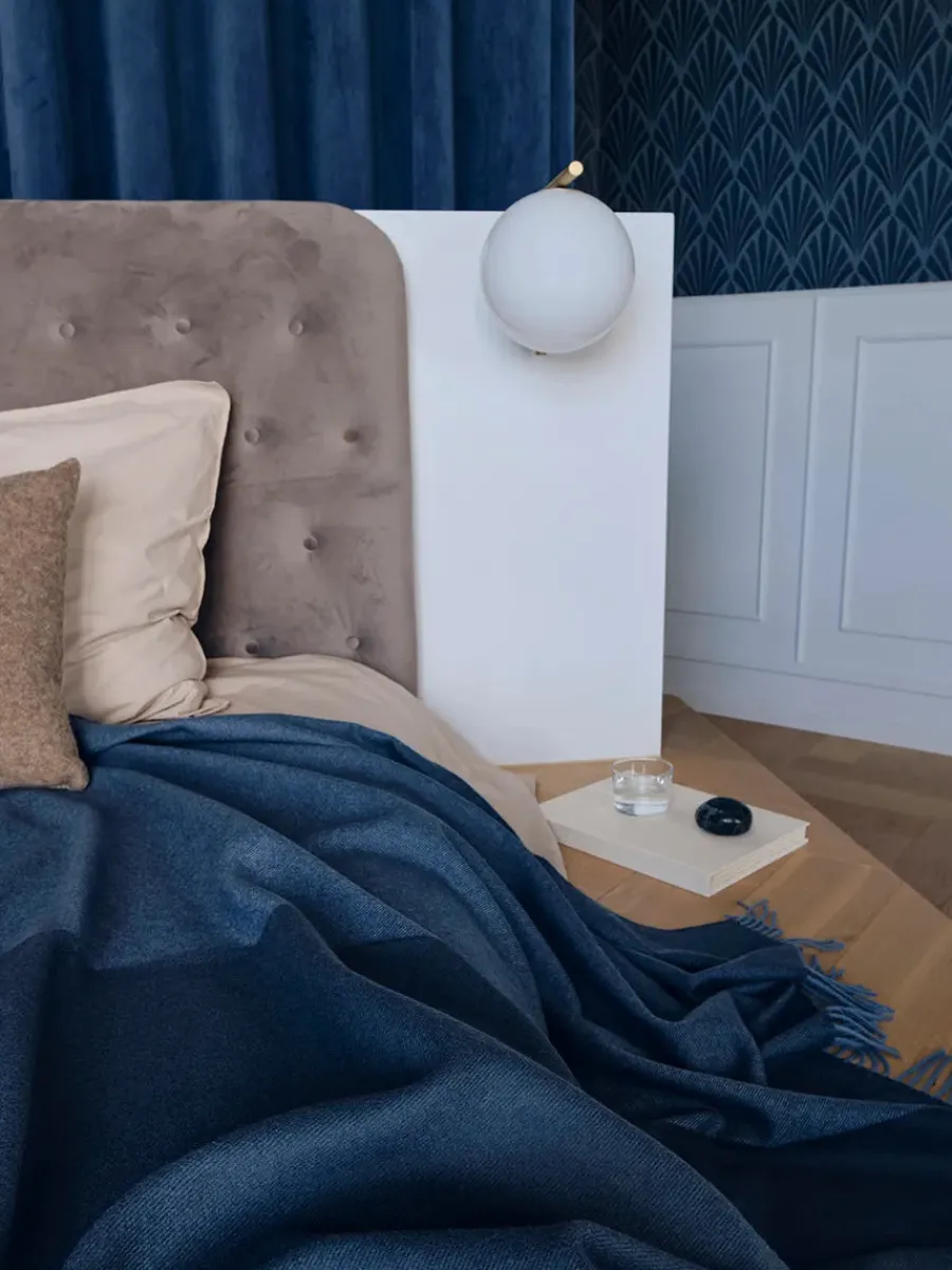 Secret Plaid, granite/black fra<Silkeborg Uldspinderi Online