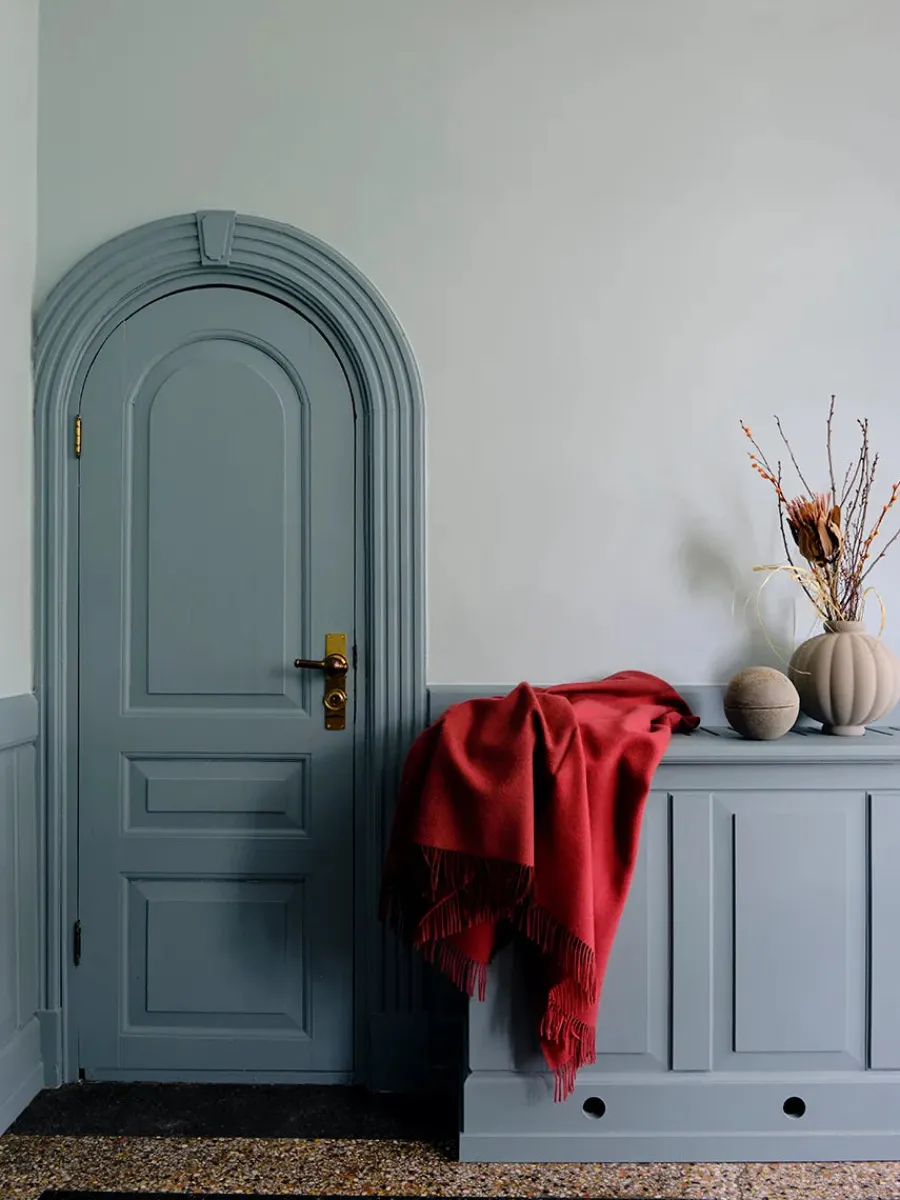 Secret Plaid, granite/black fra<Silkeborg Uldspinderi Online