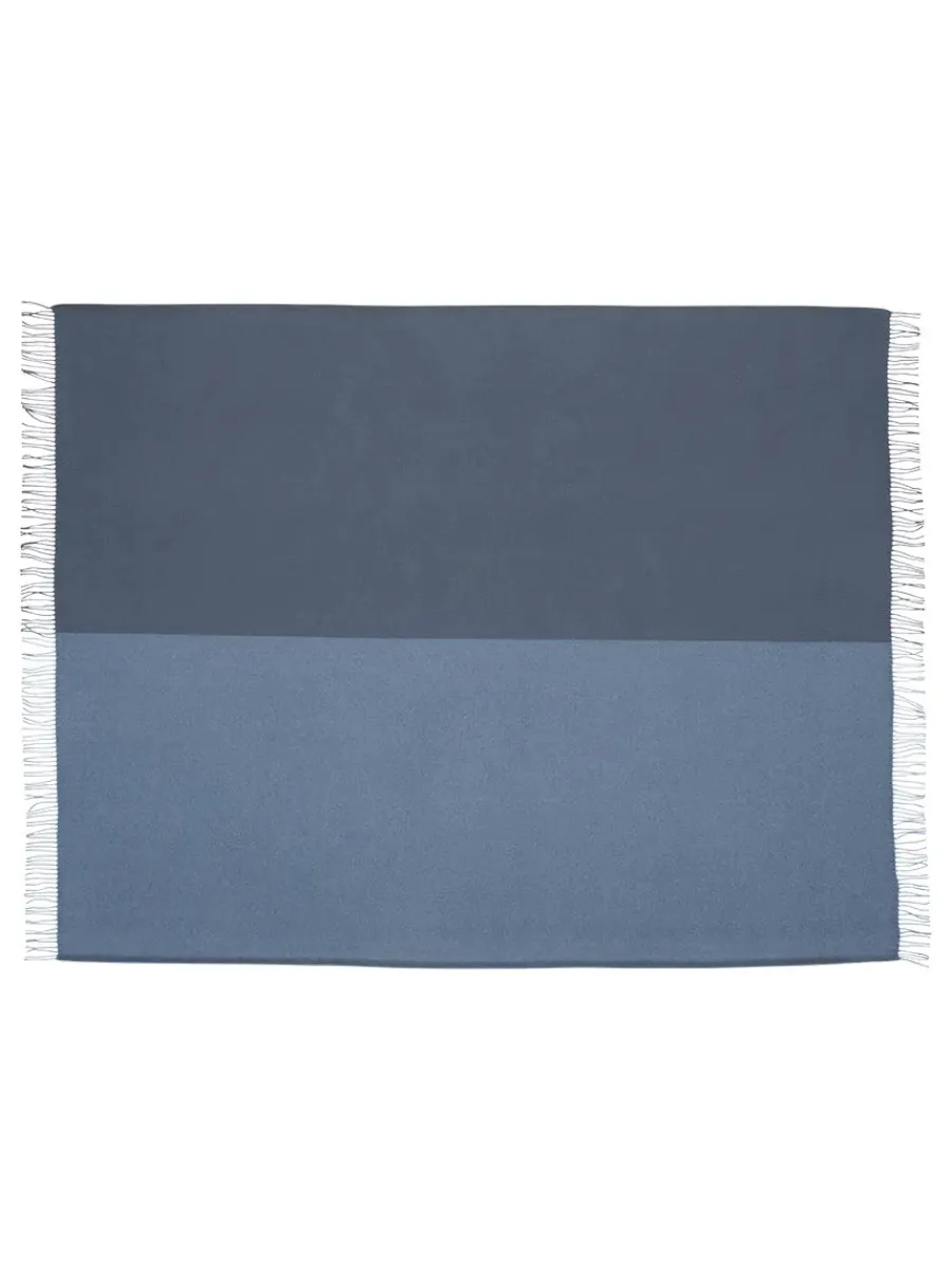 Secret Plaid, ocean/ink fra<Silkeborg Uldspinderi