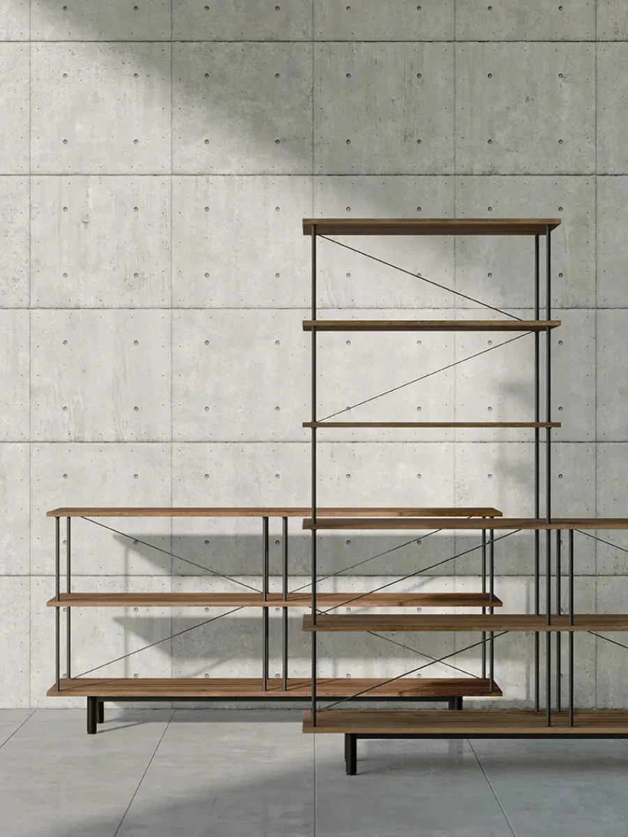 Seiton Reol 3-3 L, valnød fra<Stellar Works