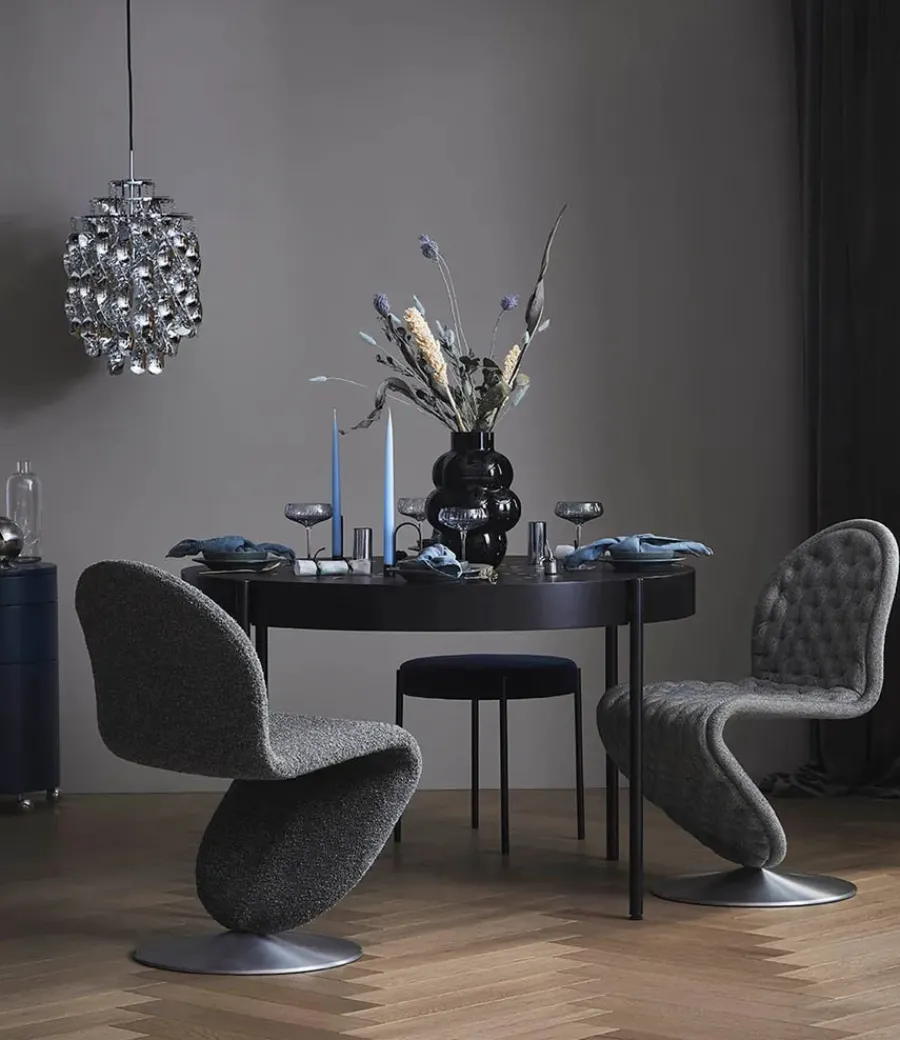 Serie 430 bord, sort af Verner Panton<Verpan Outlet