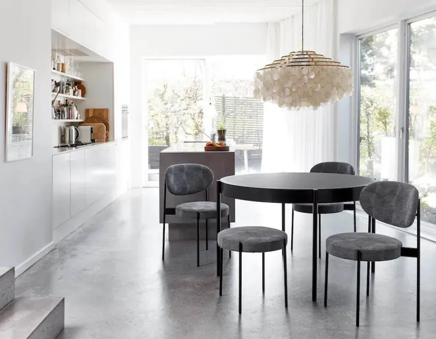 Serie 430 bord, sort af Verner Panton<Verpan Outlet