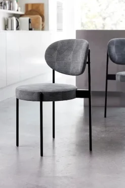 Serie 430 spisestol, sort af Verner Panton<Verpan Online