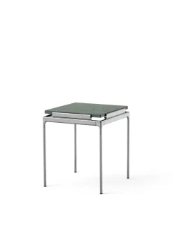 Sett LN11 Sidebord, bianco carrara marble/chrome fra<&Tradition Online