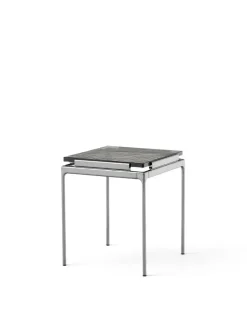 Sett LN11 Sidebord, bianco carrara marble/chrome fra<&Tradition Online