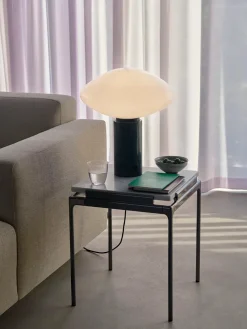 Sett LN11 Sidebord, verde guatemala marble/chrome fra<&Tradition New