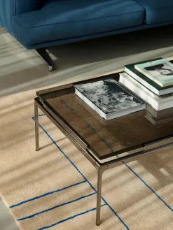 Sett LN12 Sofabord, smoked glass/chrome fra<&Tradition