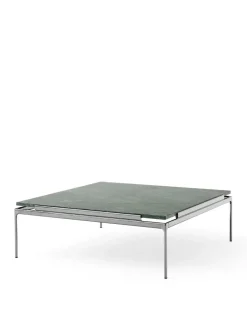 Sett LN13 Sofabord, verde guatemala marble/chrome fra<&Tradition Sale