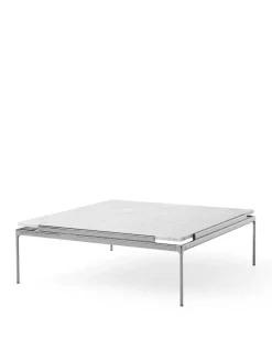 Sett LN13 Sofabord, verde guatemala marble/chrome fra<&Tradition Sale