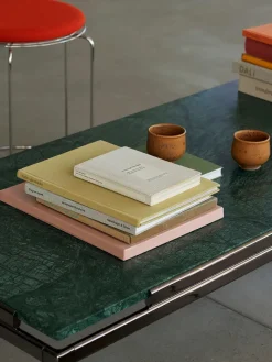 Sett LN12 Sofabord, verde guatemala marble/chrome fra<&Tradition Discount