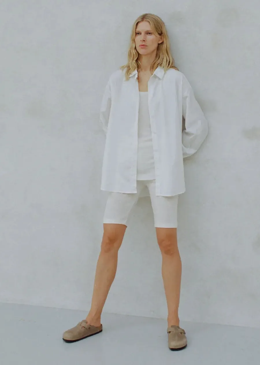 Shirt, white fra<Aiayu Hot