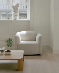 Shore Lounge Chair Extended Base, taupe fra<New Works Best