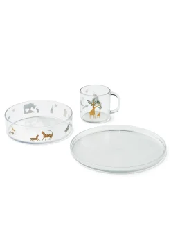 Siva Printed Tableware Set, all together/sandy fra<Liewood Best