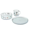 Siva Printed Tableware Set, sea creature/sandy fra<Liewood Discount