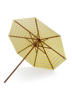Skagerak Messina Parasol Ø300, Lemon/Sand Stripes fra<Fritz Hansen Best