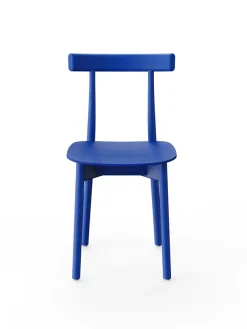 Skinny wooden chair, ash/blue fra<Nine New