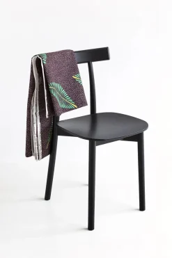 Skinny wooden chair, ash/blue fra<Nine New