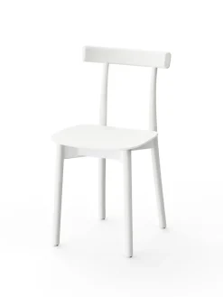 Skinny wooden chair, ash/blue fra<Nine New