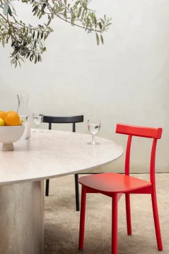 Skinny wooden chair, ash/black fra<Nine Best