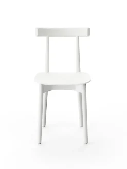 Skinny wooden chair, ash/white fra<Nine Online