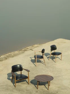 Slow spisebordsstol, eg sort læder fra<Stellar Works Sale