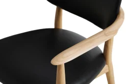 Slow spisebordsstol, eg sort læder fra<Stellar Works Sale