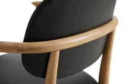 Slow spisebordsstol, eg sort læder fra<Stellar Works Sale