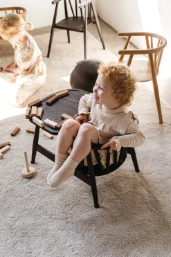 Smilla Toddler Stol, sortlakeret eg fra<Oaklings New