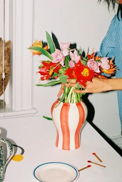 Sobremesa stripe vase fra<HAY Discount