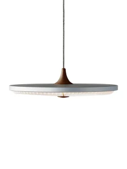 Soleil pendel medium, røget eg, plast skærm fra<Le Klint New