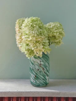 Splash Vase Roll Neck Small, green swirl fra<HAY Hot