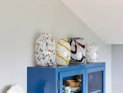 Splash Vase, Roll Neck White Dot fra<HAY Discount