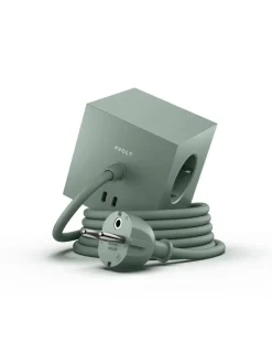 Square 1 Stikdåse med USB-C, stockholm black fra<Avolt Outlet