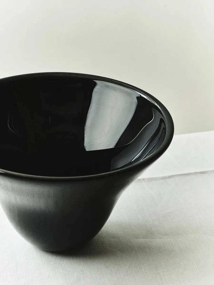 S.R. Vintage Bowl Plain Black fra<Louise Roe Discount