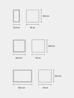 Stacked Reol m. Låge fra<Muuto Clearance