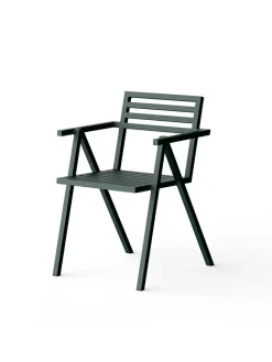 Stacking Arm Chair, grøn fra 19 Outdoors<Nine Clearance