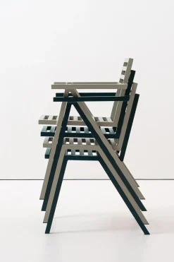 Stacking Arm Chair, grøn fra 19 Outdoors<Nine Clearance