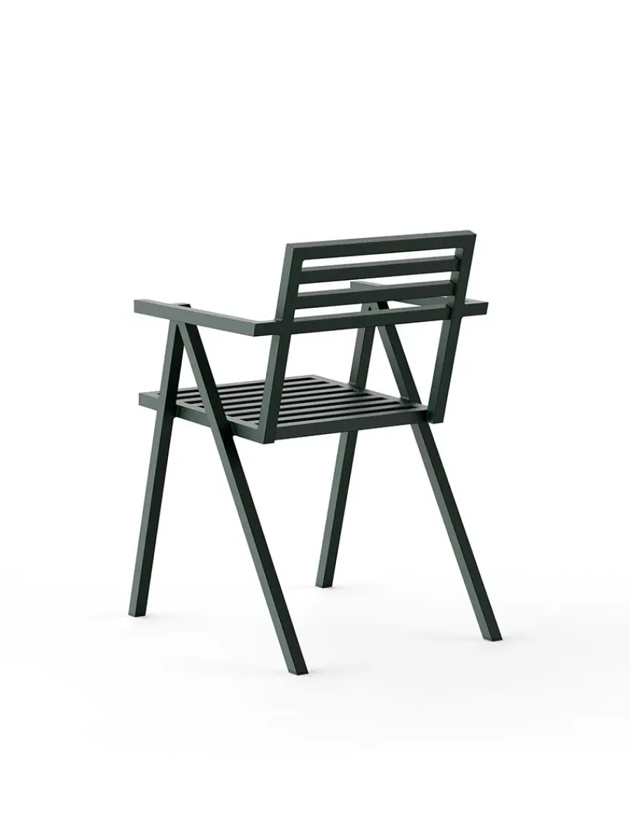 Stacking Arm Chair, grøn fra 19 Outdoors<Nine Clearance