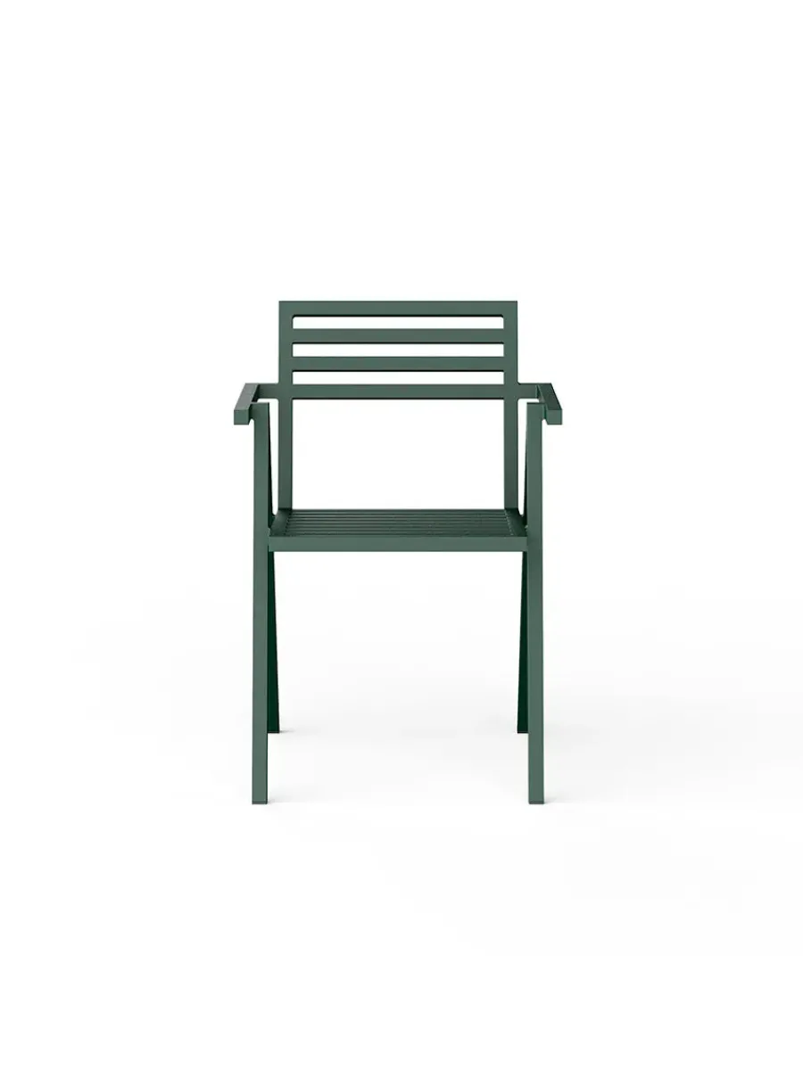 Stacking Arm Chair, grøn fra 19 Outdoors<Nine Clearance