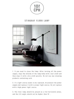 Stingray gulvlampe, bronze fra<101 Copenhagen New