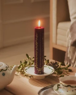 Stjerne Riflet Jul Kalenderlys Rød fra<Royal Copenhagen Discount