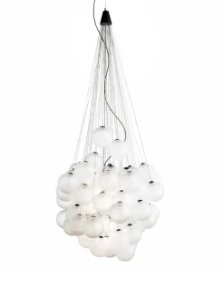 Stochastic Pendel Opal Hvid fra<Luceplan New